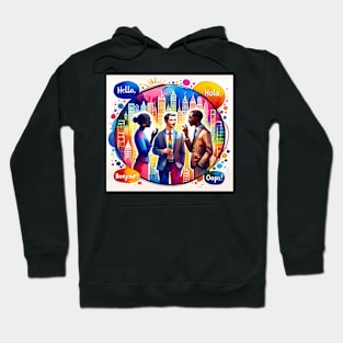 Language Lover - Hola Hello Bonjour Hoodie